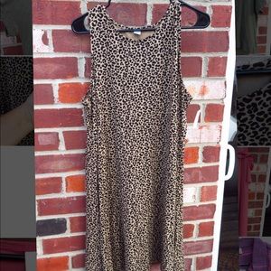 Cheetah print tank top dress